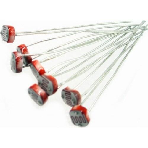 100pcs/lot Photosensitive Resistance 5549 GL5549 Photoelectric Switch Components 5MM Photoelectric Detecting Element