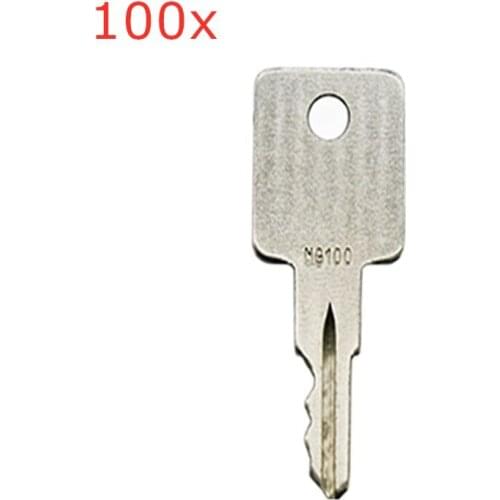 100pc NG100 Tractor Heavy Equipment Key for Grove Broderson Bart Mill Lull Huber For Terex