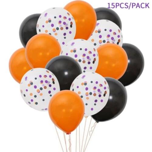 15pcs/lot Black Champagne Holiday Parties Sequins 12 Inch Confetti Balloon Wedding Party Birthday Decorations Air Balls