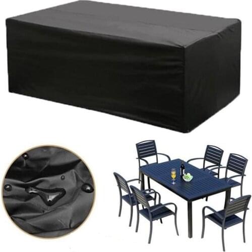 180 X 120 X 74 Cm 210D Oxford Cloth Protective Cover For Garden Furniture Square Table