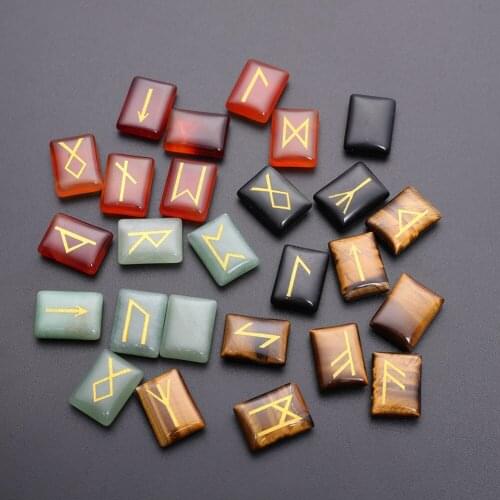 24pcs/lot Good Quality Natural Stone Beads Pendants Carnelian Aventurine Chakra Meditation Pendulum Women Jewelry Accessories