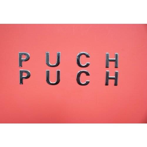 3d Silver Color Motorbike Puch Sticker