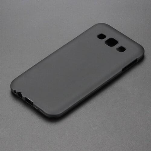 Black Gel TPU Slim Soft Anti Skiding Case Back Cover For Samsung Galaxy E5 E500 E500F Phone Rubber silicone Bag Coque Fundas