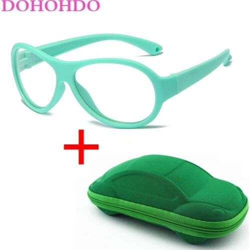 High Quality Anti Blue Light Kids Glasses Children Oval Optical Frame Eyeware Boy Girls Computer Transparent Eyeglasses UV400