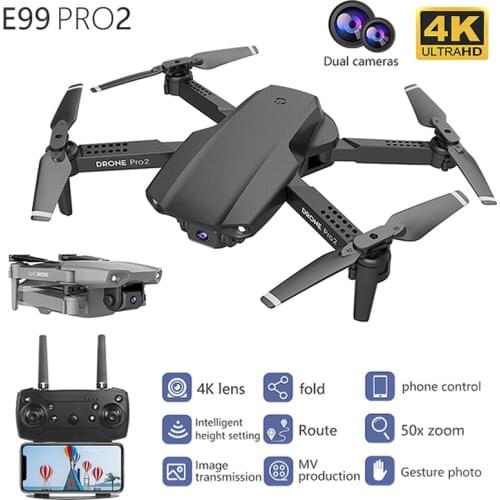 JIMITU RC Drone Quadrocopter UAV WIFI FPV with 4K HD Camera Air Stability Height Aerial Photography Remote Control Aircraft Toy