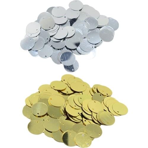 Fityle 260Pcs DIY Loose Sequins Paillettes Sewing Appliques For Scrapbooking Bag Clothing Decor Crafts