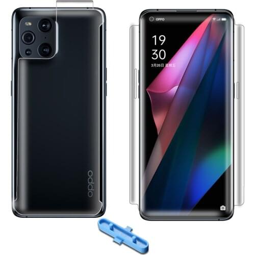 10D Soft TPU Hydrogel Film For Oppo Find X3 Pro Realme 7 Pro Full Body Cover Screen Protector Gel Not Glass