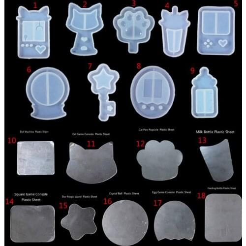 JAVRICK Jewelry Mold Quicksand Cat Paw Game Console Epoxy Resin Silicone Mold Jewelry Pendant Tools