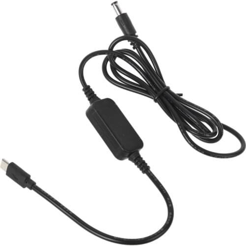 USB C PD Type C Male to 12V 20V 5.5x2.1mm Male Step Up Cable for Wifi Router LED R91A