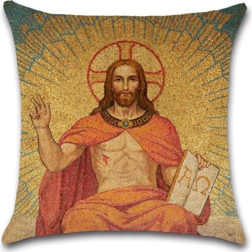 Cross Jesus Christianity mural Cushion Cover Decoration for Home house sofa shop seat car Pillow case friend kids present gift