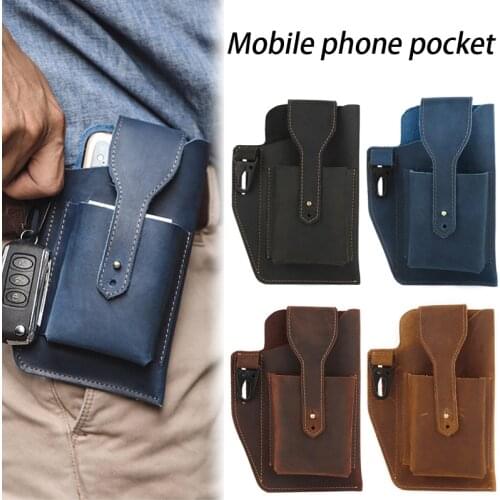 Male Bag Outdoor Sports Dual Mobile Phone Pockets Pouch Belt Case Universal Cellphone Holder For Outdoor Riñonera Hombre