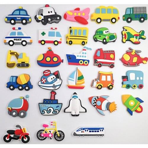 Vehicle Soft Rubber Car Series Styles Home Decor Fridge Magnet Refrigerator Decoration Gift For Kitchen Sticker Poster Anime
