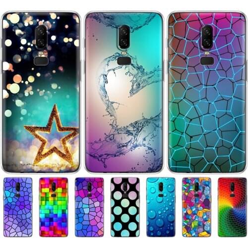 Soft tpu silicon transparent cover phone case for oneplus 6 one plus 6 back cover 360 full protective clear coque