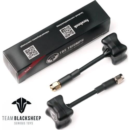 Original TBS TRIUMPH Team Black Sheep BlackSheep 5.8G Antenna SMA / RPSMA 3 Blade transmitter mushroom antenna for FPV RC Drone