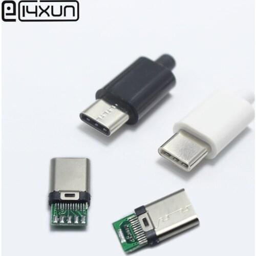 Original 2Set OTG USB 3.1 Type-C Male Plug Welding Type Double-sided plug Type C Data Charging Connector for OD 3.0mm2 Cable