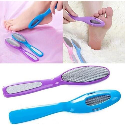 Foot File Practical Sturdy Exquisite Toe Nail Scrub Board for Nail Care Pain Relief Hallux Pedicure Random Color Foot Care Tool
