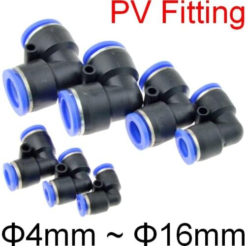 Air Pneumatic Fitting PV Tube OD 4mm 6mm 8mm 10mm 12mm 14mm 16mm L Type Elbow Water Gas Hose Plastic Push In Quick Connector