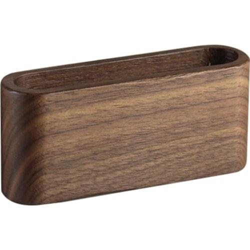 Simple wooden office desk decoration business card case storage box creative cards holder desktop decoration