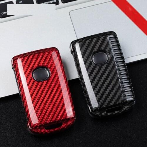 Real Carbon fiber Car Remote Key Case Cover For Mazda 3 Alexa CX-30 CX30 CX5 CX 5 CX-5 CX8 CX9 CX4 2019 2020 Auto Accessories
