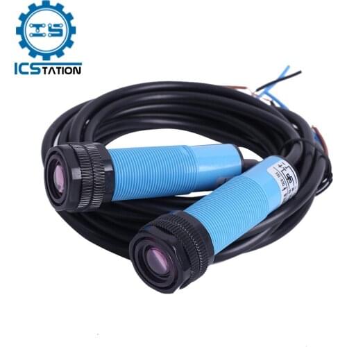 DC 6V-36V Infrared Distance Detector 3000mA 8m Photoelectric Switch Controller NPN NO Output Proximity Switch Infrared Sensor