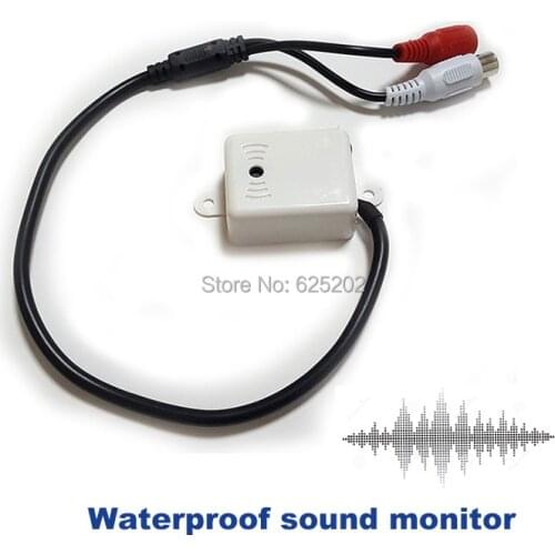 Security System Waterproof Sound Monitor for CCTV Camera Indoor and Outdoor USing