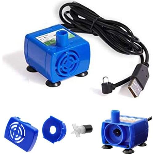 LED Lighting Water Pump Pet Cat Water Fountain Motor Accessories Replacement for Cat Dog Flowers Drinking Bowl Water Dispenser