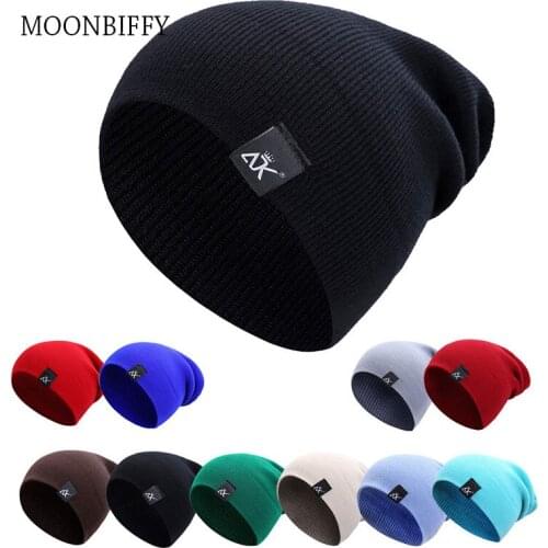 Unisex Hats Knitted ADK Tags Cap Woman Beaines for Winter Breathable Men Gorras Simple Hats Warm Solid Casual Lady Beanies