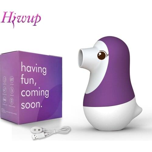 Vagina Sucking Vibrator Cute Penguin Clitoris Sucker Oral Sex Erotic Sex Toy for Women G Spot Dildo Clitoris Stimulator