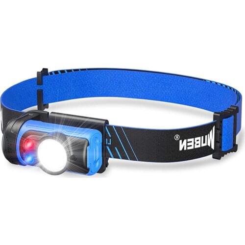 WUBEN H3 Headlamp LED Bike 7 Working Modes 120 lumens Mini Headlight waterproof 360 adjustable Light for running walking fishiin