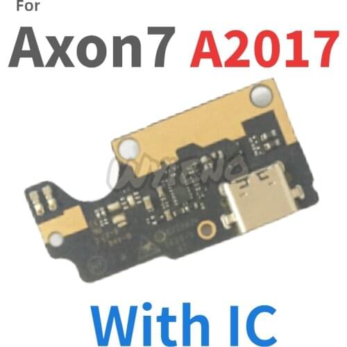 Wyieno Original Charging Port Ribbon For ZTE Axon 7 A2017 Micro USB Dock Charger Flex Cable Microphone Board With IC + tracking