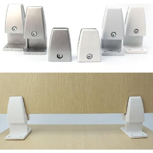 1Pc Durable Lightweight Aluminum Alloy Desk Screen Clip Hardware Furniture Glass Baffle Fixing Clamp Easy Installation