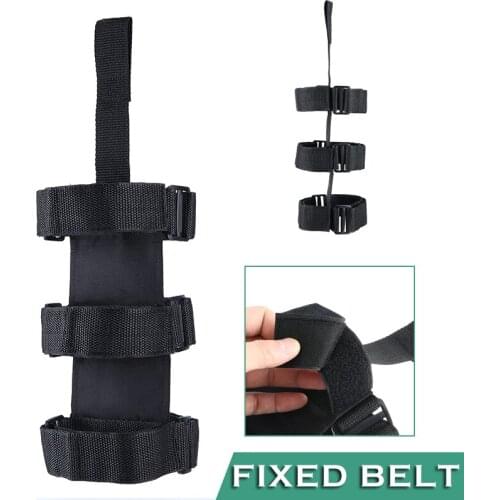 1pc Black Car Auto Roll Bar Fire Extinguisher Holder Mount Bracket Support Adjustable Off Road SUV Moulding