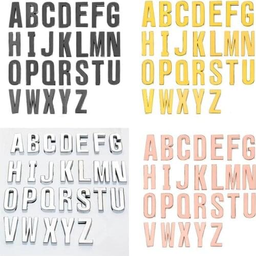5PCS/lot 3 Colors Plain 30MM Slide Letters A - Z Fit For DIY Charms Bracelet Wristband Keychains
