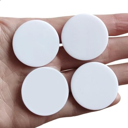 50pcs 30MM Round White Background Flatback Resin Cabochon Planar Resin DIY Crafts Embellishments for Hair Bow Centers FR579