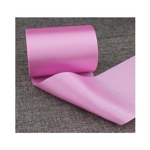 New 4" 100mm width Pink Christmas Wedding Party House Store Shopping Mall Festivel Decoration (22yards/lot) Roll Satin Ribbons