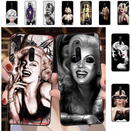 YNDFCNB Sexy Girl Marilyn Monroe Phone Case for Redmi 5 6 7 8 9 A 5plus K20 4X S2 GO 6 K30 pro