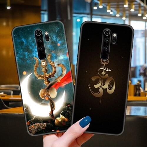 Phone Case For Xiaomi Redmi 7 7A 8 8A Note 8T 9 Pro 4 5 9S Black Cover Bumper Art Waterproof Soft Back Shiva Hindu Buddha