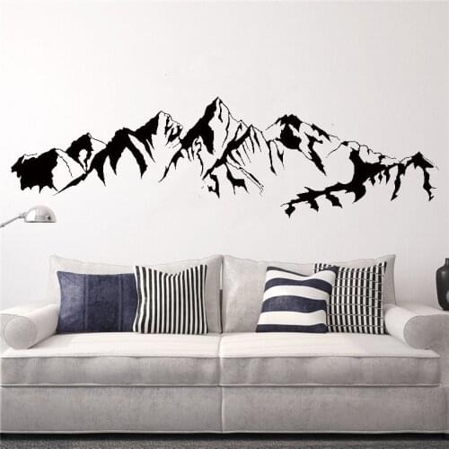 Mountain Landscape Wall Sticker Livingroom Home Decoration Vinyl Art Removeable Design Ornament Decals Decor LX54