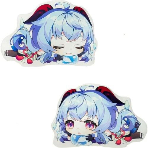 Game Genshin Impact Ganyu Two-side Stuffed Pillow Plush Doll Toys Soft Gift 48CM