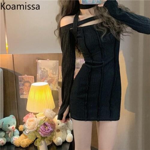 Модные трикотажные платья Koamissa China At AliExpress