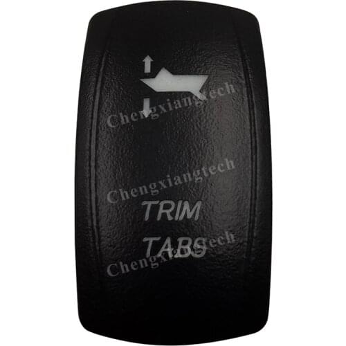 Car Boat Truck Backlit Swtich Cap- Laser Engraving -TRIM TABS-for Led Carling Arb Narva 4x4 RV Rocker Switch, Cover Only