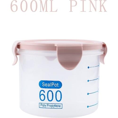 Sealed Jar Transparent Plastic Storage Container Storage Bottle for Kitchen Sealed Container Can