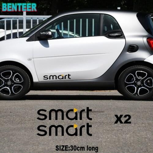 2pcs car body sticker for Mercedes Benz Smart Fortwo Forfour Forjeremy