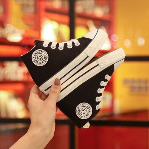 CNFSNJ BRAND 2020 new Spring autumn boys girls shoes White High top Solid fashion Kids children canvas sneakers 4 colors 18-37