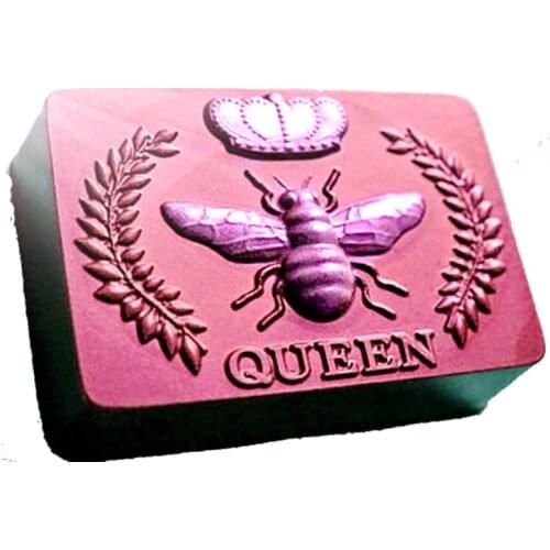 PRZY silicone honey wheat bees queen letters cake decoration handmade soap candle aroma stone mold
