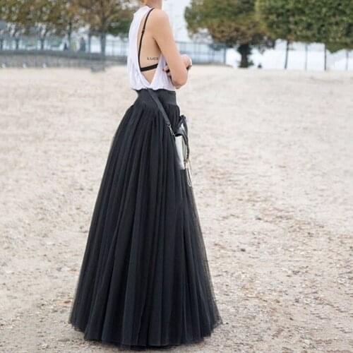 Rockabilly Black Long Bridal Petticoat Wedding Dress Underskirt Tulle Skirt Mariage Crinoline jupon femme Wedding Accessories