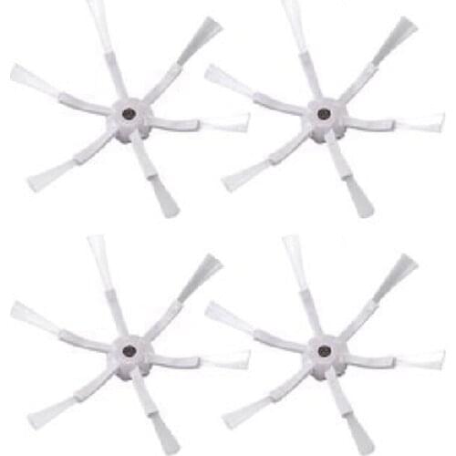 White 6 Arms Side Brush for Xiaomi 1S MI Robot Vacuum 2 Roborock S50 S51 S5 Vacuum Cleaner Parts Accessories