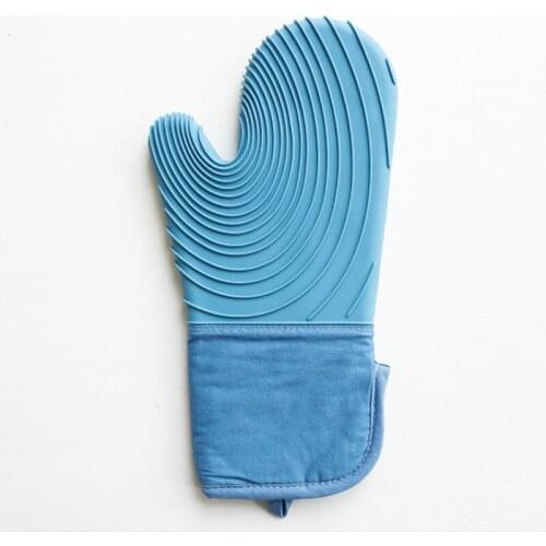 Silicone Glove Safe For Food Microwave Baking Kitchen Thicken Cooking BBQ Grill Gloves Oven Mitts Gadgets Home Accessories