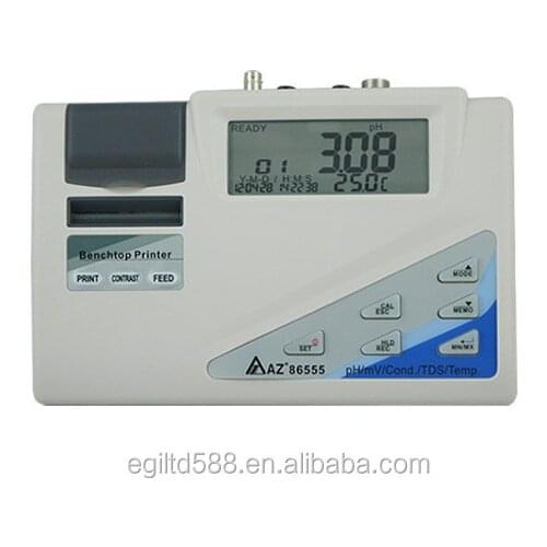 AZ-86555 Benchtop PH Meter /ORP/Cond./TDS/Salinity Printer