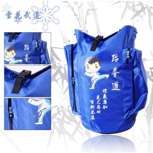 Taekwondo Bag Sports Fitness Equipment Backpack Child Training Waterproof Taekwondo Dobok Travel Gym Sport Equipment Bag